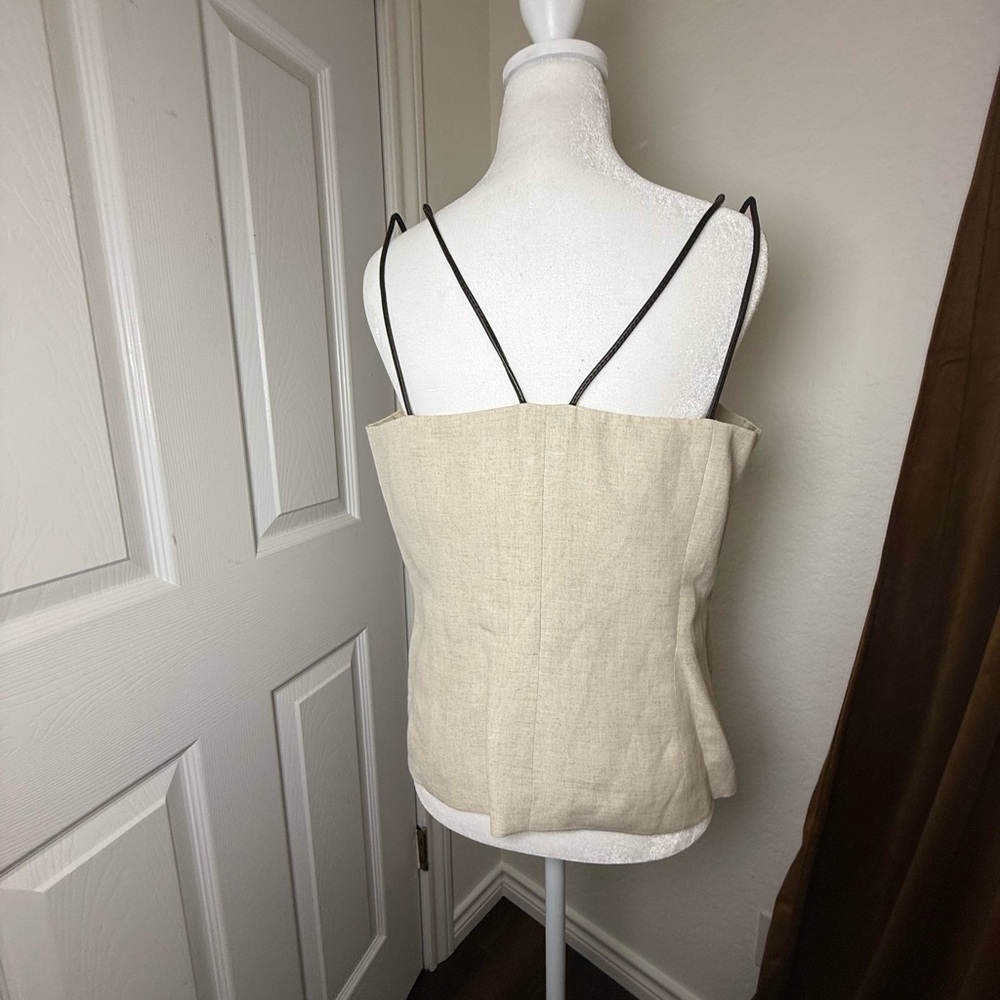 Yves Cossette Depeche Mode Vintage. Simple Elegant Cream Women's Top. Size 12 - Picture 5 of 9